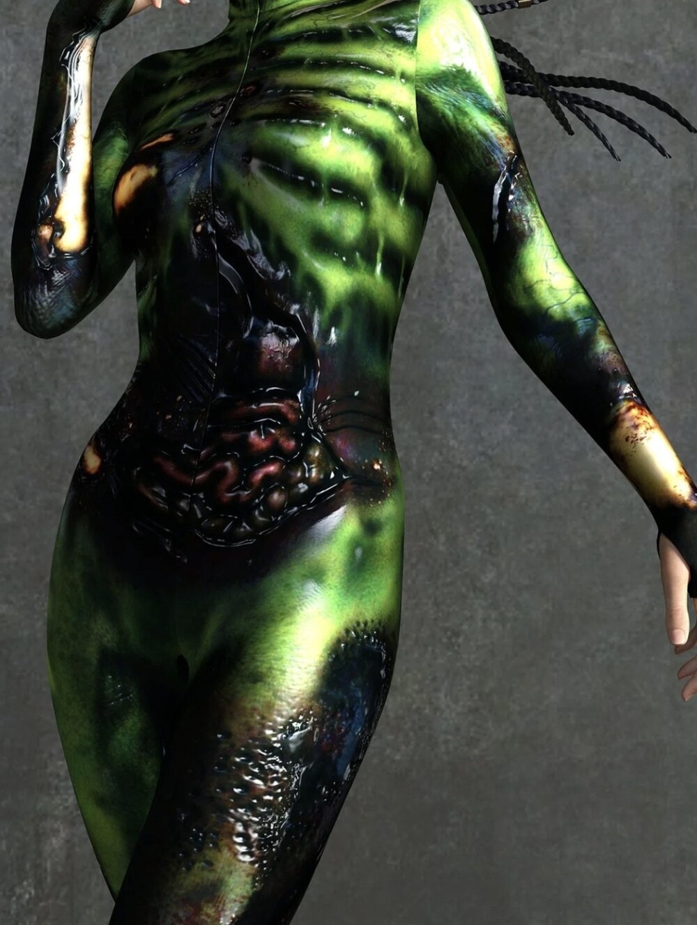The Brain Eater Costume - Candy Catz Bodysuit M